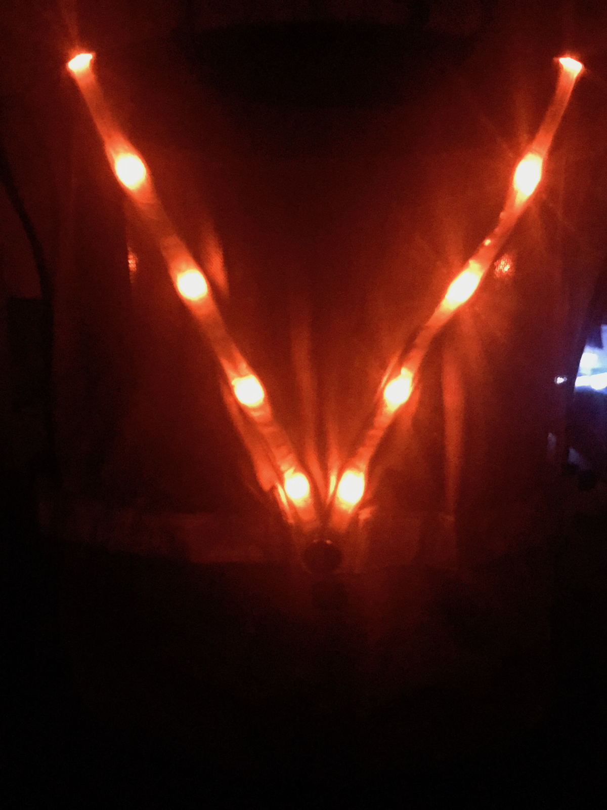 LED Leuchtweste orange
